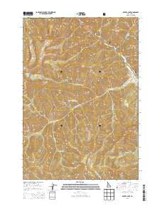Meyers Cove Idaho Current topographic map, 1:24000 scale, 7.5 X 7.5 Minute, Year 2013