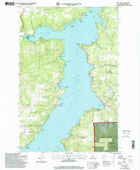 Mica Bay Idaho Historical topographic map, 1:24000 scale, 7.5 X 7.5 Minute, Year 1996
