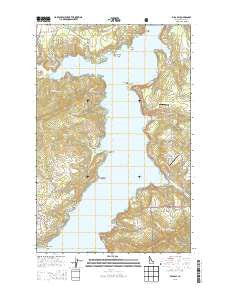 Mica Bay Idaho Current topographic map, 1:24000 scale, 7.5 X 7.5 Minute, Year 2013