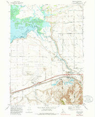 Michaud Idaho Historical topographic map, 1:24000 scale, 7.5 X 7.5 Minute, Year 1971