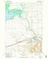 Michaud Idaho Historical topographic map, 1:24000 scale, 7.5 X 7.5 Minute, Year 1971