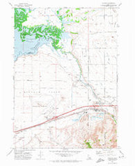 Michaud Idaho Historical topographic map, 1:24000 scale, 7.5 X 7.5 Minute, Year 1971