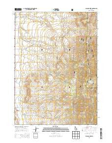 Michaud Creek Idaho Current topographic map, 1:24000 scale, 7.5 X 7.5 Minute, Year 2013