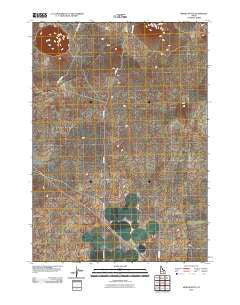 Middle Butte Idaho Historical topographic map, 1:24000 scale, 7.5 X 7.5 Minute, Year 2010