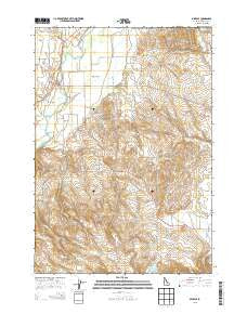 Midvale Idaho Current topographic map, 1:24000 scale, 7.5 X 7.5 Minute, Year 2013