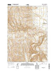 Midvale Hill Idaho Current topographic map, 1:24000 scale, 7.5 X 7.5 Minute, Year 2013