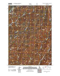 Miller Mountain East Idaho Historical topographic map, 1:24000 scale, 7.5 X 7.5 Minute, Year 2011