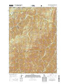 Miller Mountain East Idaho Current topographic map, 1:24000 scale, 7.5 X 7.5 Minute, Year 2013