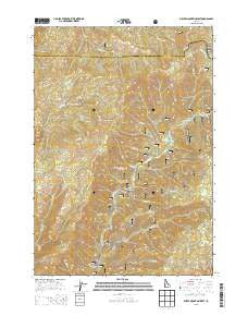 Miller Mountain West Idaho Current topographic map, 1:24000 scale, 7.5 X 7.5 Minute, Year 2013