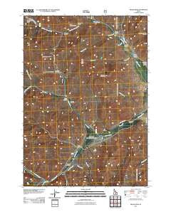 Miller Peak Idaho Historical topographic map, 1:24000 scale, 7.5 X 7.5 Minute, Year 2011