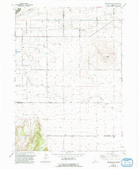 Milner Butte Idaho Historical topographic map, 1:24000 scale, 7.5 X 7.5 Minute, Year 1965
