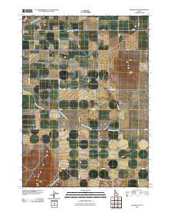 Milner Butte Idaho Historical topographic map, 1:24000 scale, 7.5 X 7.5 Minute, Year 2011