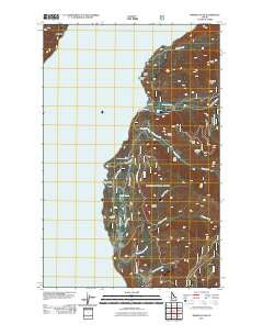 Minerva Peak Idaho Historical topographic map, 1:24000 scale, 7.5 X 7.5 Minute, Year 2011