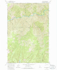 Mink Peak Idaho Historical topographic map, 1:24000 scale, 7.5 X 7.5 Minute, Year 1966