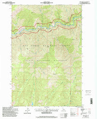 Mink Peak Idaho Historical topographic map, 1:24000 scale, 7.5 X 7.5 Minute, Year 1995