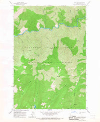 Mink Peak Idaho Historical topographic map, 1:24000 scale, 7.5 X 7.5 Minute, Year 1966