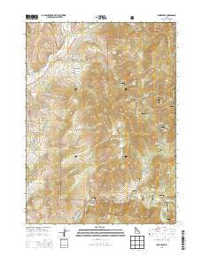 Mink Creek Idaho Current topographic map, 1:24000 scale, 7.5 X 7.5 Minute, Year 2013