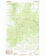 Mission Mountain Idaho Historical topographic map, 1:24000 scale, 7.5 X 7.5 Minute, Year 1985