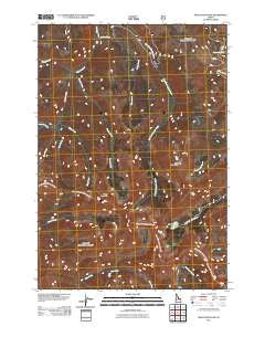 Mogg Mountain Idaho Historical topographic map, 1:24000 scale, 7.5 X 7.5 Minute, Year 2011