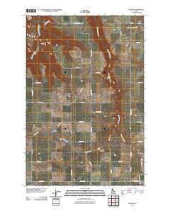 Mohler Idaho Historical topographic map, 1:24000 scale, 7.5 X 7.5 Minute, Year 2010