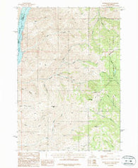 Monroe Butte Idaho Historical topographic map, 1:24000 scale, 7.5 X 7.5 Minute, Year 1987