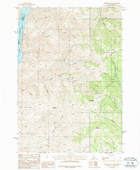 Monroe Butte Idaho Historical topographic map, 1:24000 scale, 7.5 X 7.5 Minute, Year 1987