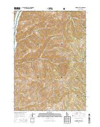 Monroe Butte Idaho Current topographic map, 1:24000 scale, 7.5 X 7.5 Minute, Year 2013