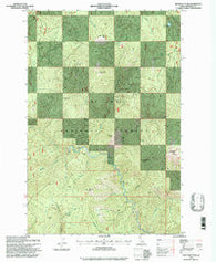 Montana Peak Idaho Historical topographic map, 1:24000 scale, 7.5 X 7.5 Minute, Year 1995