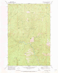 Montana Peak Idaho Historical topographic map, 1:24000 scale, 7.5 X 7.5 Minute, Year 1969