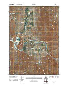 Montour Idaho Historical topographic map, 1:24000 scale, 7.5 X 7.5 Minute, Year 2010
