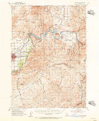 Montour Idaho Historical topographic map, 1:62500 scale, 15 X 15 Minute, Year 1953