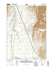 Montpelier Idaho Current topographic map, 1:24000 scale, 7.5 X 7.5 Minute, Year 2013