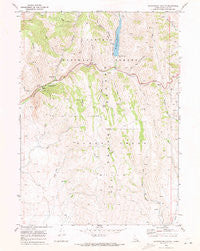 Montpelier Canyon Idaho Historical topographic map, 1:24000 scale, 7.5 X 7.5 Minute, Year 1970