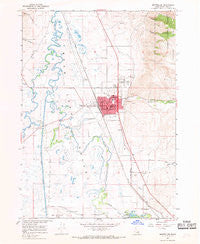 Montpelier Idaho Historical topographic map, 1:24000 scale, 7.5 X 7.5 Minute, Year 1967