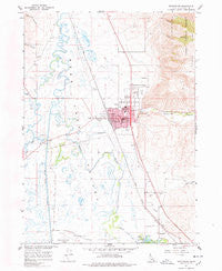 Montpelier Idaho Historical topographic map, 1:24000 scale, 7.5 X 7.5 Minute, Year 1967
