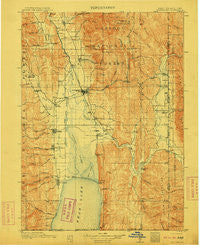 Montpelier Idaho Historical topographic map, 1:125000 scale, 30 X 30 Minute, Year 1911