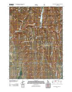 Montpelier Canyon Idaho Historical topographic map, 1:24000 scale, 7.5 X 7.5 Minute, Year 2011