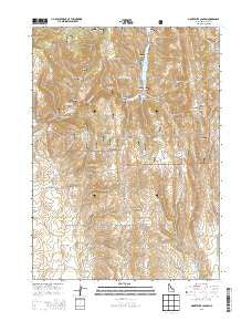 Montpelier Canyon Idaho Current topographic map, 1:24000 scale, 7.5 X 7.5 Minute, Year 2013