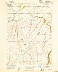 Moody Idaho Historical topographic map, 1:24000 scale, 7.5 X 7.5 Minute, Year 1951