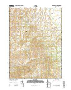 Moonlight Mountain Idaho Current topographic map, 1:24000 scale, 7.5 X 7.5 Minute, Year 2013