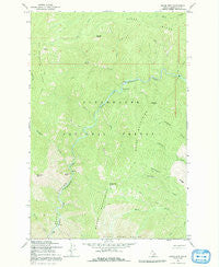Moose Mtn Idaho Historical topographic map, 1:24000 scale, 7.5 X 7.5 Minute, Year 1965