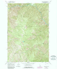 Moose Ridge Idaho Historical topographic map, 1:24000 scale, 7.5 X 7.5 Minute, Year 1966