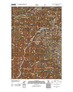 Moose Mountain Idaho Historical topographic map, 1:24000 scale, 7.5 X 7.5 Minute, Year 2011