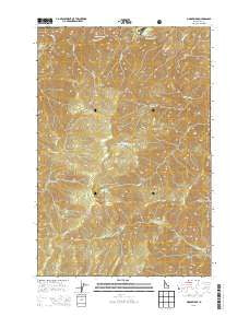 Moose Ridge Idaho Current topographic map, 1:24000 scale, 7.5 X 7.5 Minute, Year 2013
