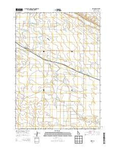 Mora Idaho Current topographic map, 1:24000 scale, 7.5 X 7.5 Minute, Year 2013