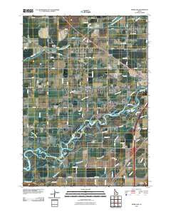 Moreland Idaho Historical topographic map, 1:24000 scale, 7.5 X 7.5 Minute, Year 2010