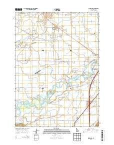 Moreland Idaho Current topographic map, 1:24000 scale, 7.5 X 7.5 Minute, Year 2013