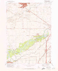 Moreland Idaho Historical topographic map, 1:24000 scale, 7.5 X 7.5 Minute, Year 1971