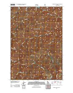 Mormon Mountain Idaho Historical topographic map, 1:24000 scale, 7.5 X 7.5 Minute, Year 2011