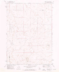 Mosby Butte Idaho Historical topographic map, 1:24000 scale, 7.5 X 7.5 Minute, Year 1972